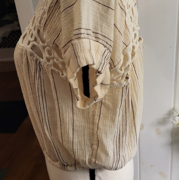 FREE PEOPLE Cedar Lace Pullover Oversized Top - Picture 5 of 12